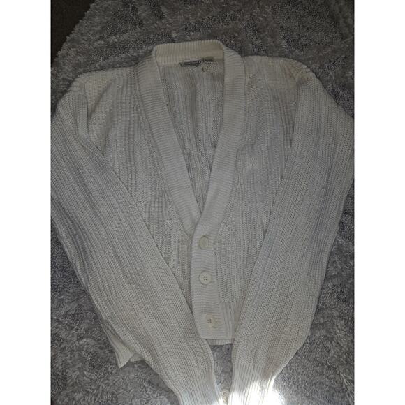 Vintage Cacharel V Neck Button Front Chunky Knit Sweater Women's XL - Picture 7 of 10